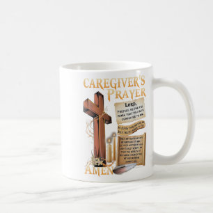 Caregivers Prayer Christian Cross Faith Hope Love Coffee Mug