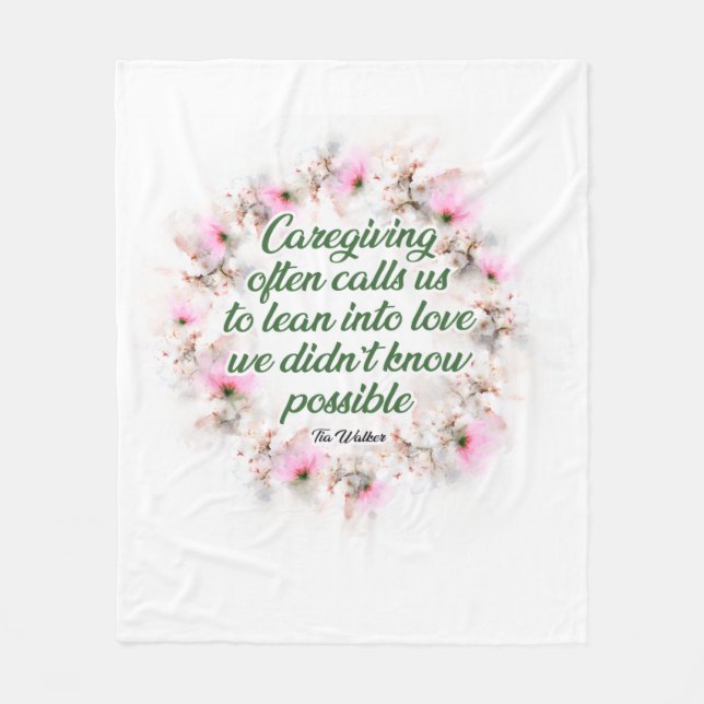Caregiving appreciation blanket (Front)