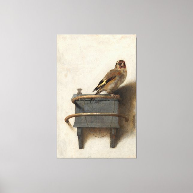 Carel Fabritius -The Goldfinch Canvas Print (Front)