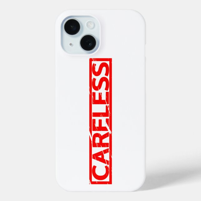 Careless Stamp Case-Mate iPhone Case (Back)
