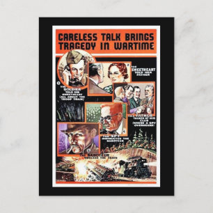 Careless Talk Brings Tragedy In Wartime Postcard