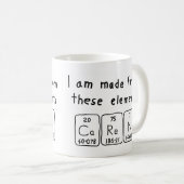 Caren periodic table name mug (Front Right)