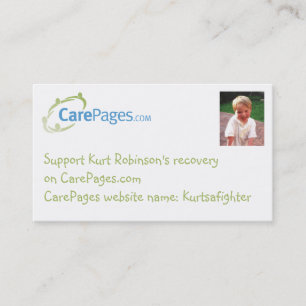 CarePages Custom Business-sized Cards