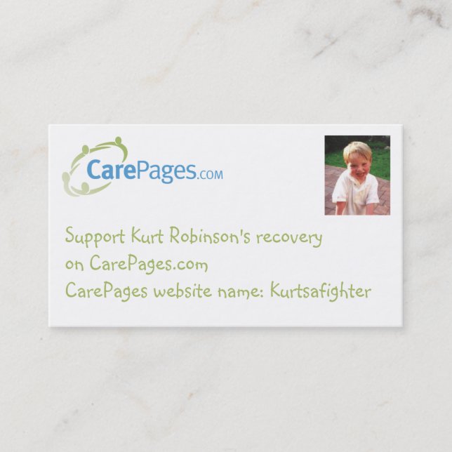 CarePages Custom Business-sized Cards (Front)