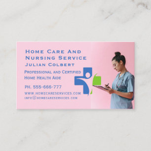 Carer Home Help Caregiver Business Card