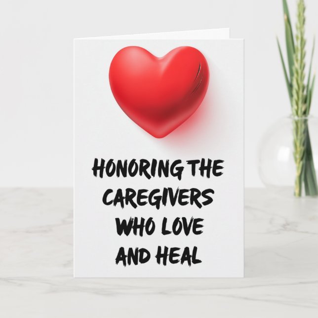 Carers Greeting Card (Front)