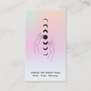 *~* Caress The Moon Phases + Celestial Hands Business Card
