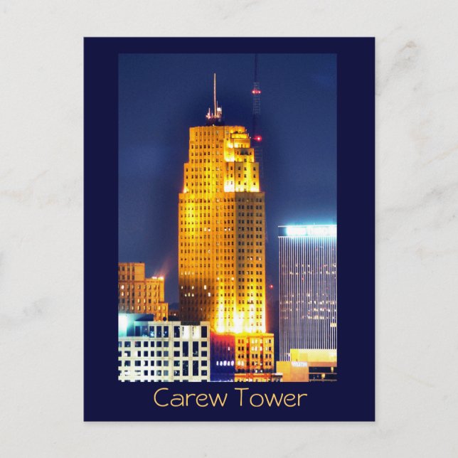 Carew Tower, Cincinnati, Ohio, U.S.A. Postcard (Front)