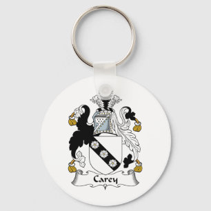 Carey Family Crest Key Ring