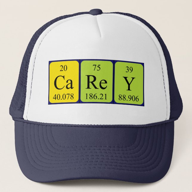 Carey periodic table name hat (Front)