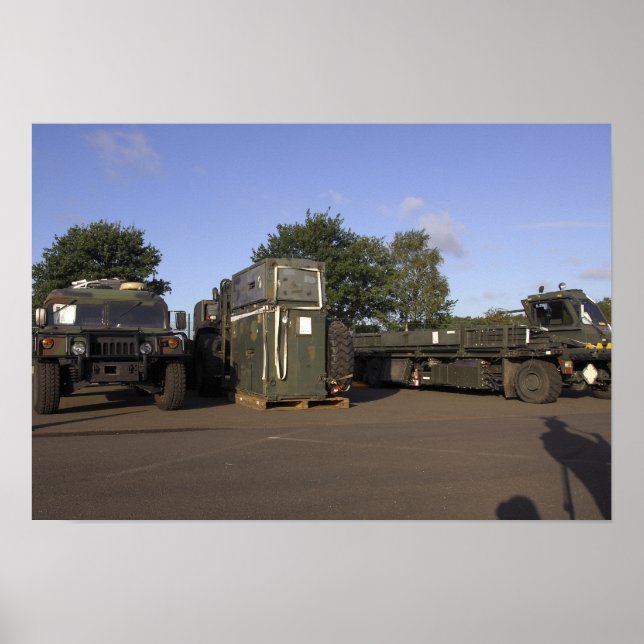 Cargo being prepared poster (Front)