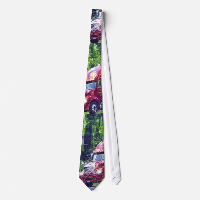 CARGO LORRY BIG RIG TRUCKERS Fashion Tie (Front)