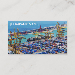 Cargo ship business card