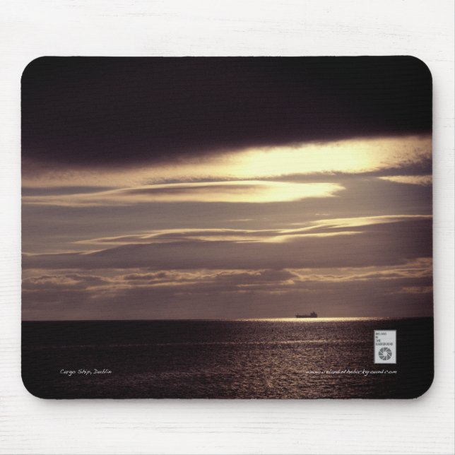 Cargo Ship, Dublin Bay Mouse Mat (Front)