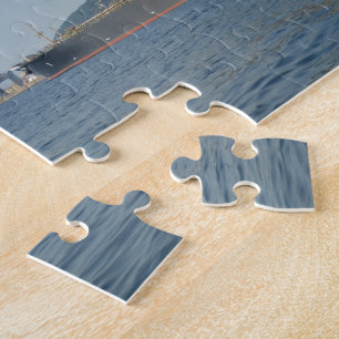 Cargo Ship Entering Gibraltar Jigsaw Puzzle