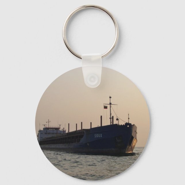 Cargo Ship Sioux Key Ring (Front)