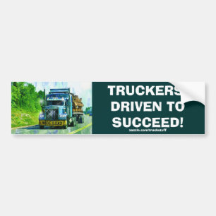 CARGO TRUCK BIG RIG TRUCKERS Bumper Sticker