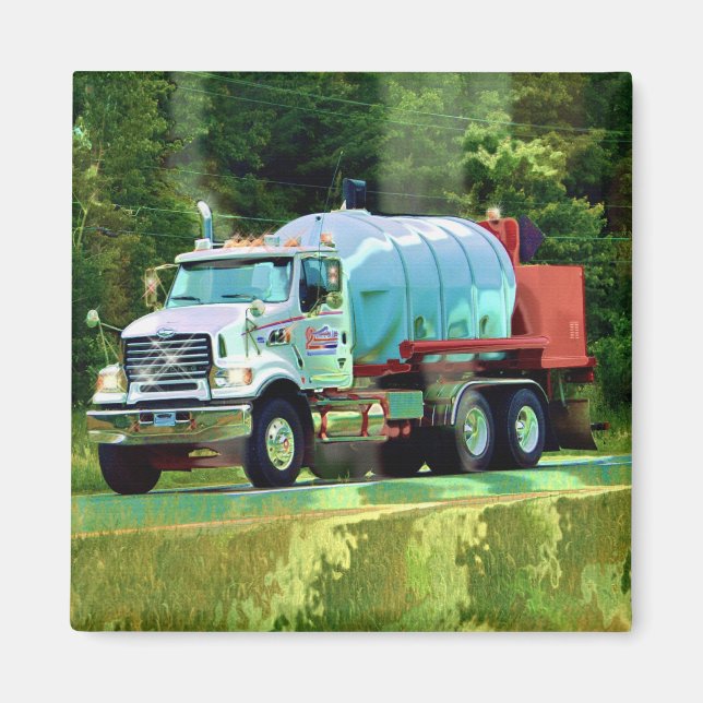 CARGO TRUCK BIG RIG TRUCKERS Gifts Magnet (Front)