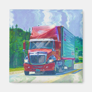 CARGO TRUCK BIG RIG TRUCKERS Gifts Magnet