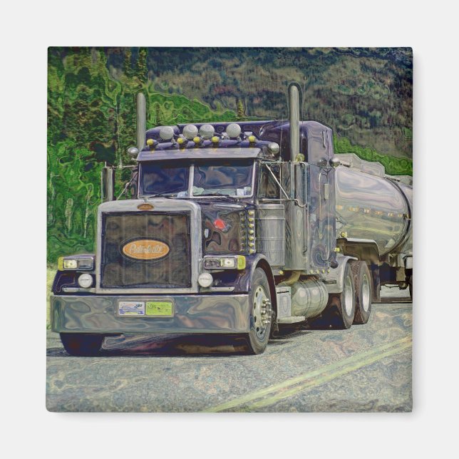 CARGO TRUCK BIG RIG TRUCKERS Gifts Magnet (Front)
