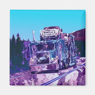 CARGO TRUCK BIG RIG TRUCKERS Gifts Magnet