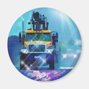 CARGO TRUCK BIG RIG TRUCKERS Gifts Magnet