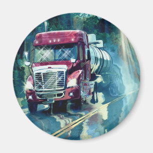 CARGO TRUCK BIG RIG TRUCKERS Gifts Magnet