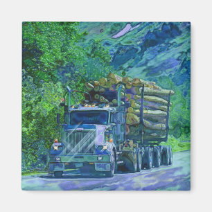 CARGO TRUCK BIG RIG TRUCKERS Gifts Magnet