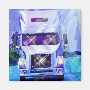 CARGO TRUCK BIG RIG TRUCKERS Gifts Magnet