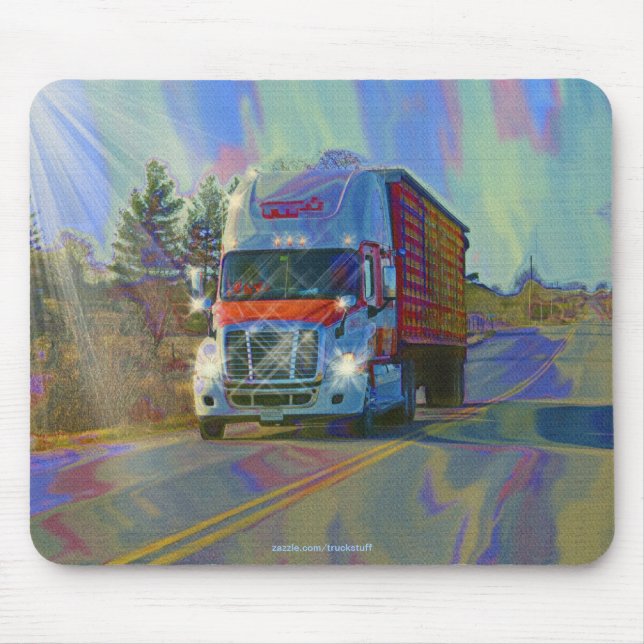 CARGO TRUCK BIG RIG TRUCKERS Gifts Mouse Mat (Front)