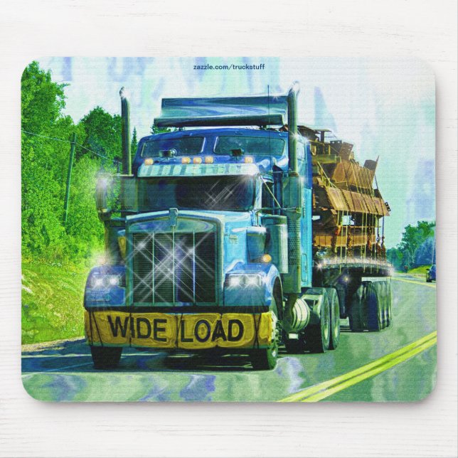 CARGO TRUCK BIG RIG TRUCKERS Gifts Mouse Mat (Front)
