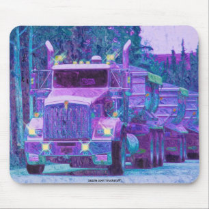Cargo Truck Road Transport Truck Drivers Mouse Mat