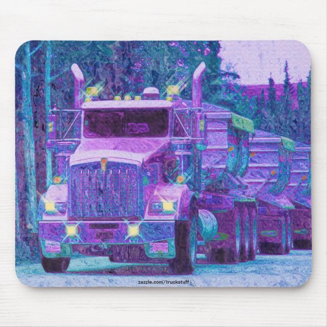 Cargo Truck Road Transport Truck Drivers Mouse Mat (Front)