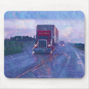 Cargo Truck Road Transport Truck Drivers Mousepad