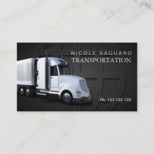 Cargo Truck Transportation Business Card