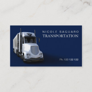 Cargo Truck Transportation Business Card