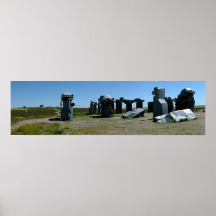 Carhenge, Nebraska Panoramic 2 Poster