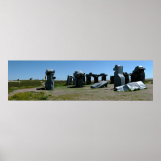 Carhenge, Nebraska Panoramic 2 Poster