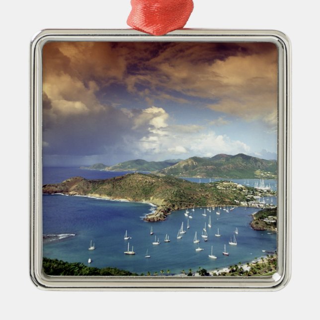 Caribbean, Antigua. Metal Tree Decoration (Front)