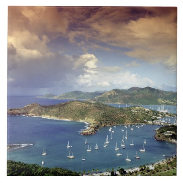 Caribbean, Antigua. Tile (Front)