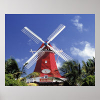 Caribbean, Aruba. Old Mill, converted into 'Mill