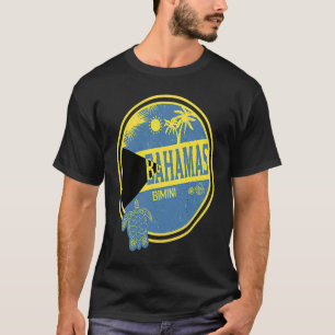 Caribbean Bahamas Bimini Vintage Vacation Tropical T-Shirt