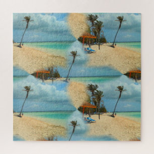 Caribbean beach beautiful collage jigsaw puzzle