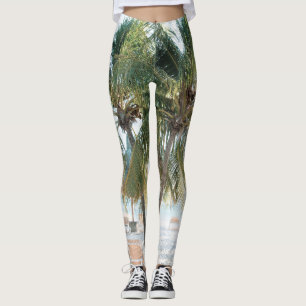 Caribbean Beach Bliss 7 #travel #art Leggings