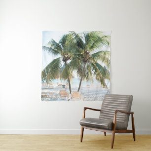 Caribbean Beach Bliss 7 #travel #art Tapestry