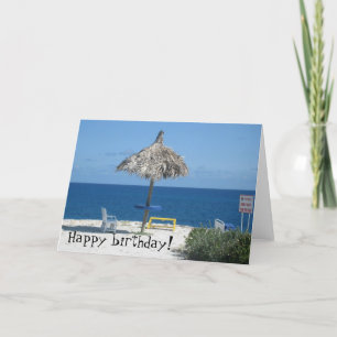 Caribbean beach card