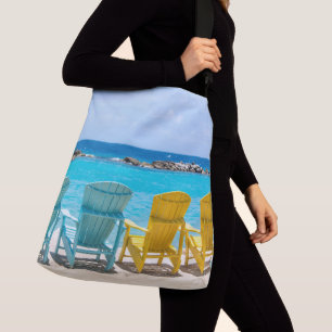 Caribbean Beach Chair Oasis #2 #caribbean #wall Crossbody Bag