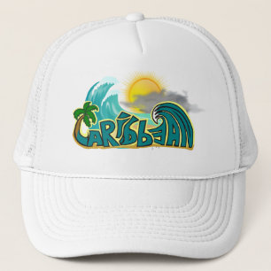 Caribbean Beach Mode Trucker Hat