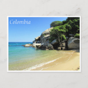 caribbean beach postcard