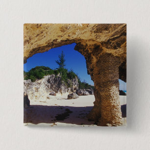 Caribbean, Bermuda, Tucker's Town. Natural 15 Cm Square Badge